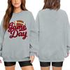 Unisex Lightweight Long Sleeve Neck Pullover Printed Sweatshirt
