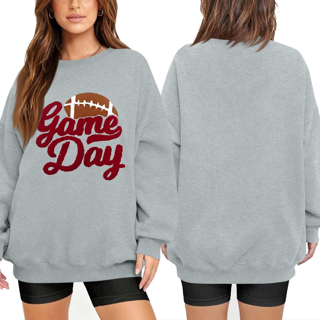 Unisex Lightweight Long Sleeve Neck Pullover Printed Sweatshirt