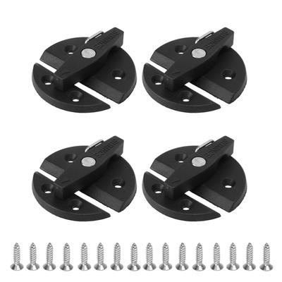 4 Sätze Boots-Schrank-Drehriegel Verstärktes Nylon 59mm Runder Drehknopf-Verschluss für Yacht Wohnmobil Tür Schrank Luke