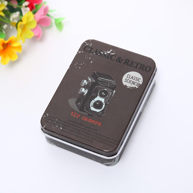 Creative Cartoon Mini Card and Hairpin Storage Tin Box