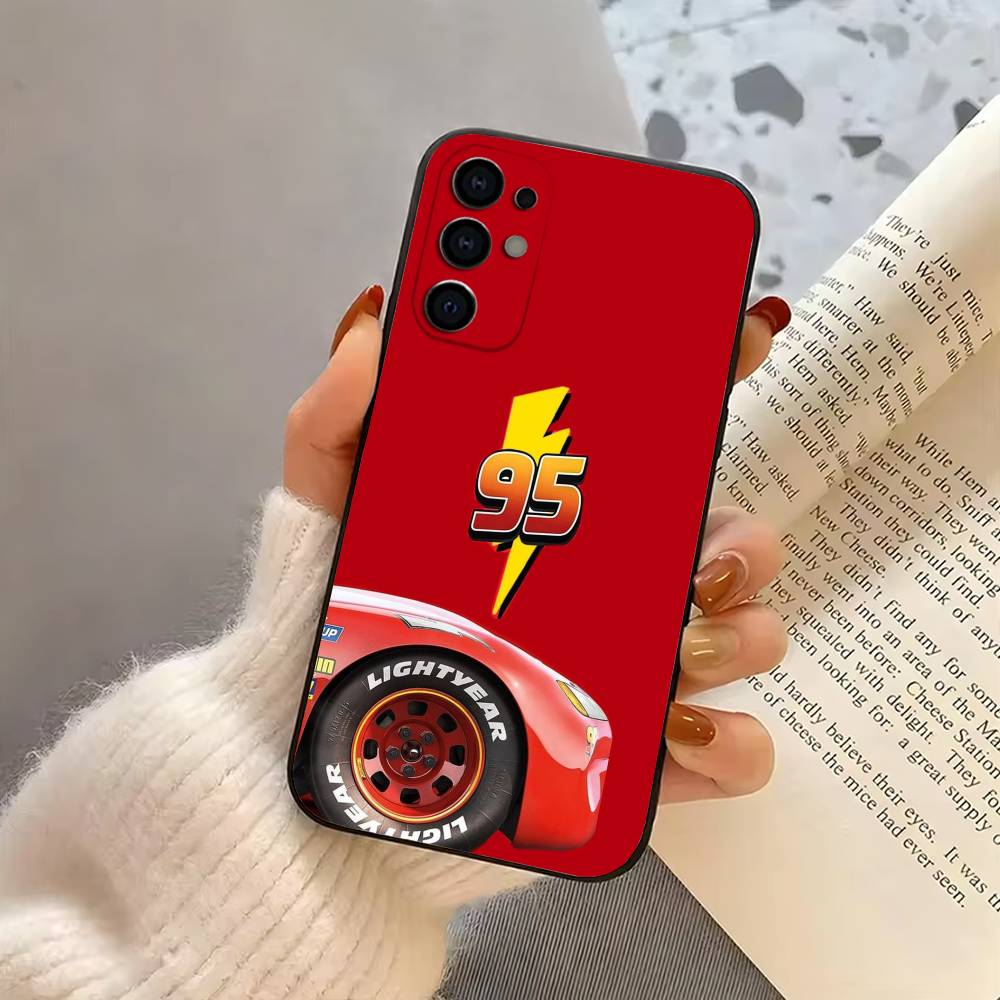 Funda de Teléfono L-Lightning cool Mc-MCQueen-car Para Samsung S25,S24,S21,S22,S23,S30,Ultra,S20,Plus,Fe,Funda Negra de Silicona Suave