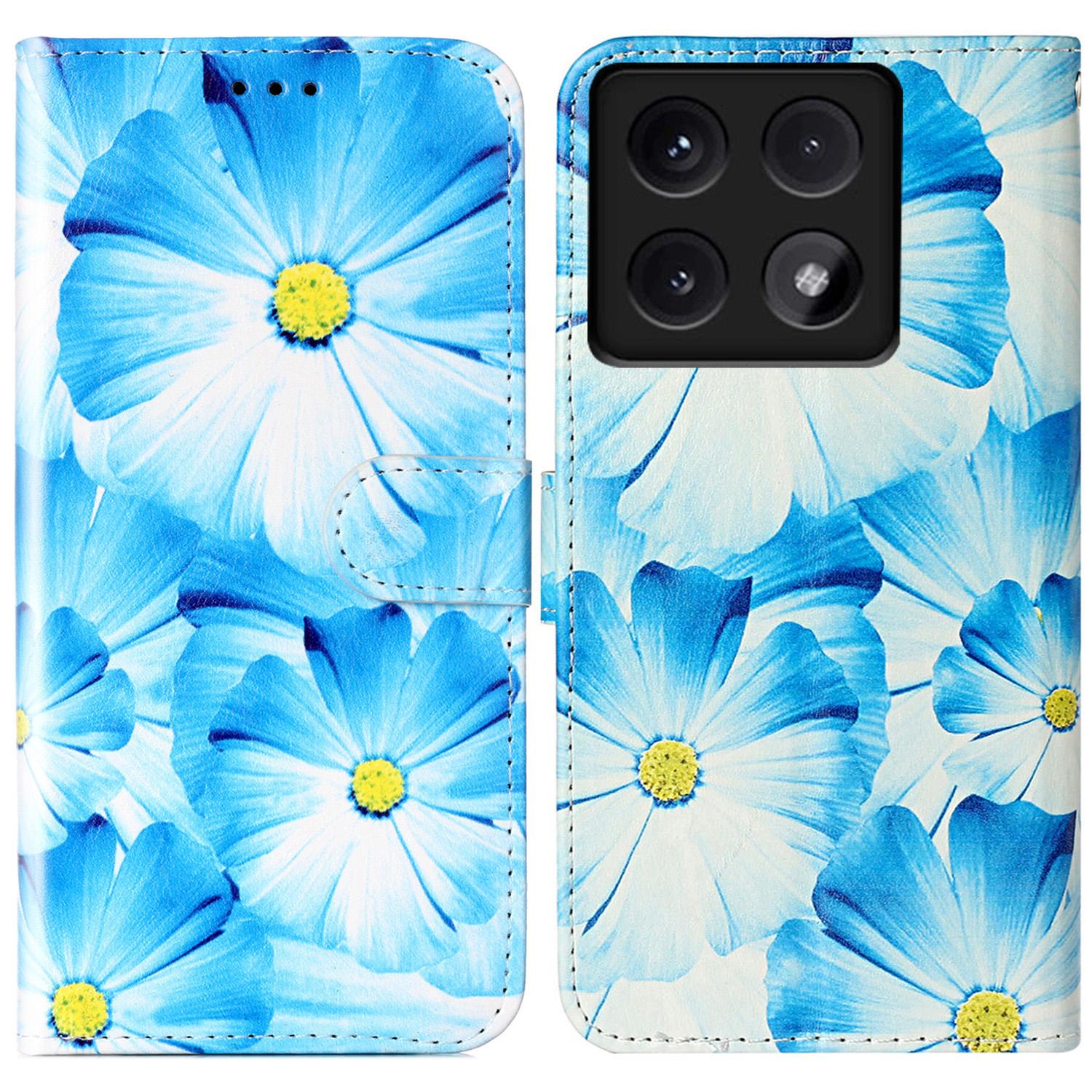 

For Xiaomi 14T Case Pattern PU Leather Flip Phone Cover Orchid