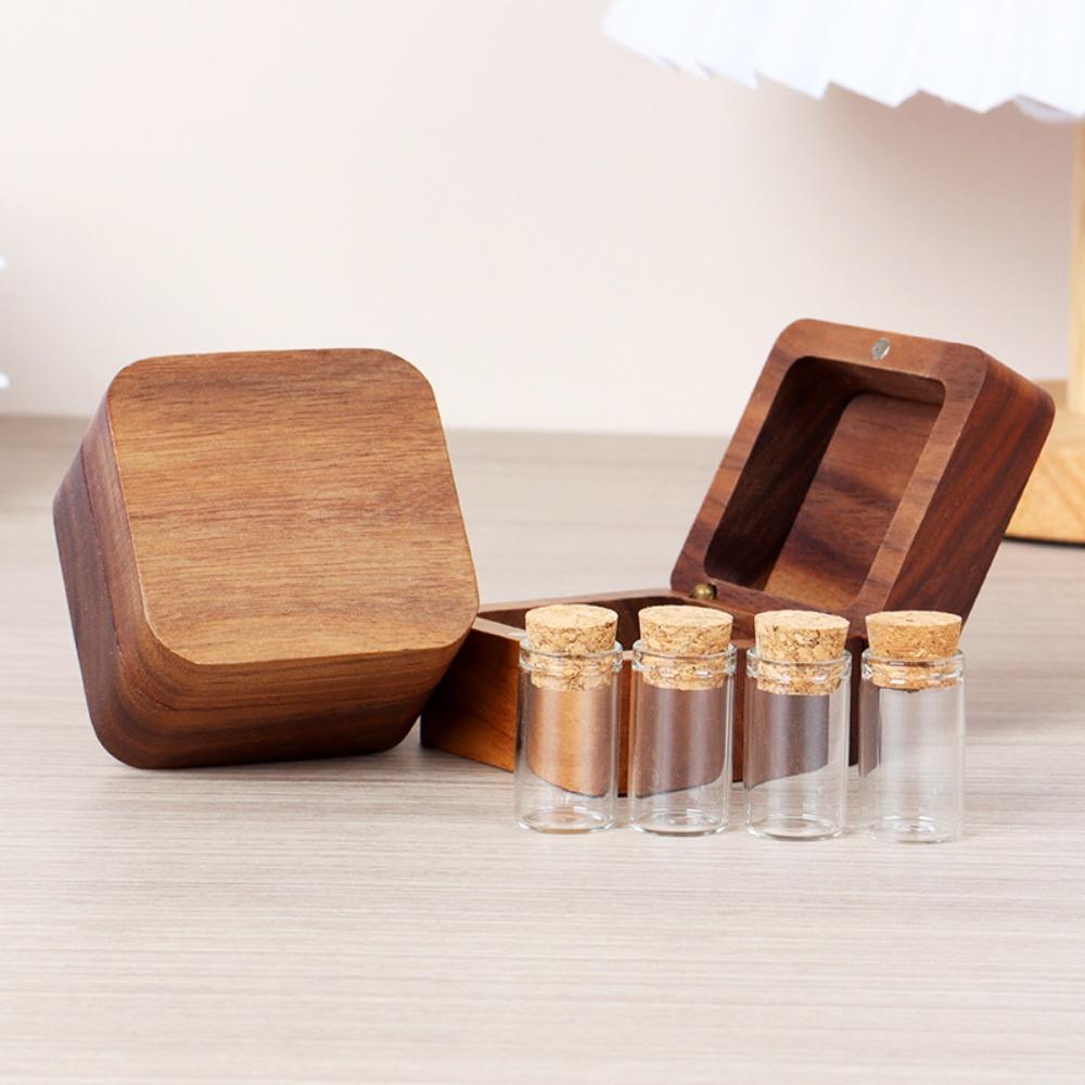 Деревянная Шкатулка-Сувенир для Шерсти Питомца Мультяшный Сентиментальный Контейнер-Мемориал Портативный Экологичный Ящик для Прах Собаки