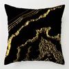 Home Decor Black & Gold Geometric Pattern Pillow Covers Pattern Cushion Cover Suitable For Sofa Bedroom Car Pillow Cover