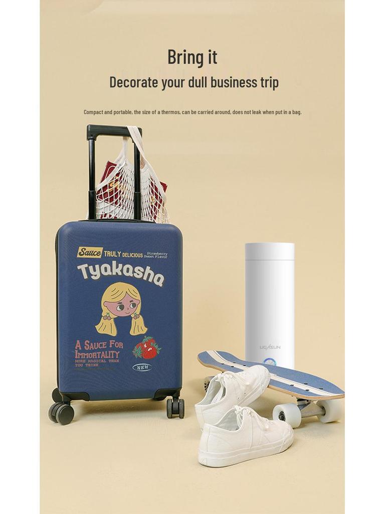 Compact Electric Heating Thermos Cup: Portable Mini Water Boiler for Students & Travel