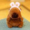 Frog Hairpin Capybara Plush Pendant Rabbit Hat Capybara Plushie Doll  Birthday Gift