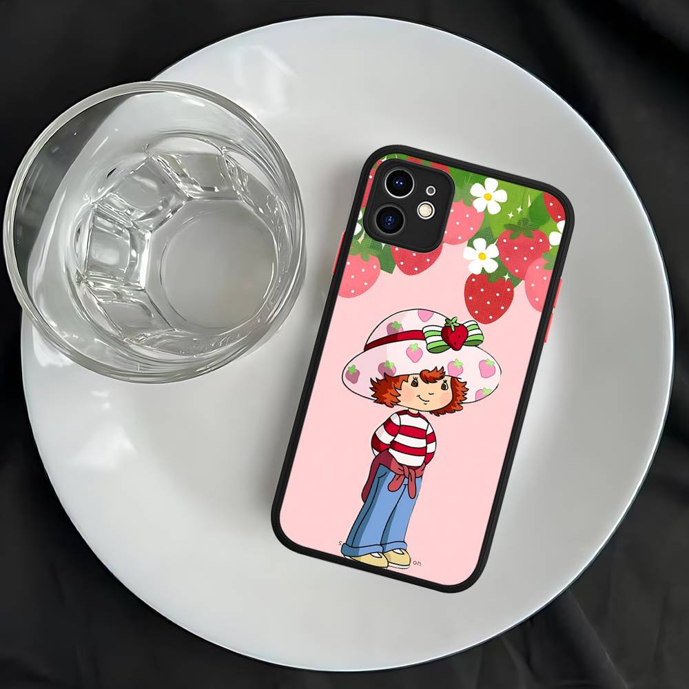 S-Strawberry S-Shortcake Phone Case For iPhone 16 15 14 13 12 11 Pro Max 7 8 6 6s Plus Matte Cover