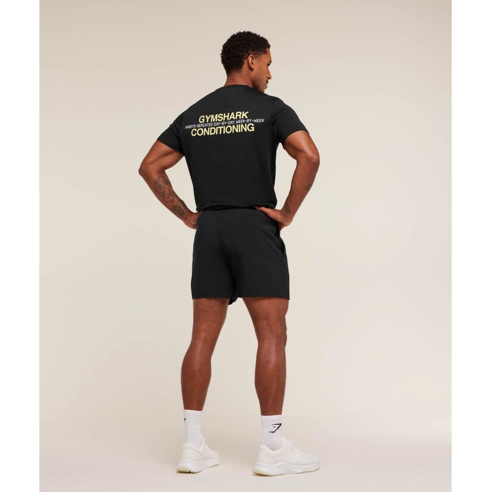 Gymshark Konditionierungs-T-Shirt Schwarz A3c4z Bb2j