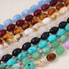 Personality Trend Exaggerated Fashion Casual Multi-color Optional Beaded Knotted Necklace Daily Stackable Accessories Women