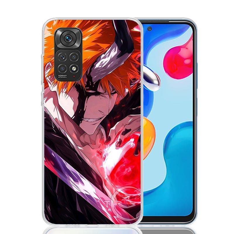 Kurosaki Ichigo Bleach Phone Case For Xiaomi Redmi Note 15 14 13 12S 12 Pro Plus 11S 11E 11 11T 10S 10 Art Soft Pattern Cover Re