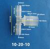OD 1.6mm-20mm Plastic Equal Diameter Tee T-shaped Connector Pagoda Hose Barb Tee Hose Connector Multiple Specifications