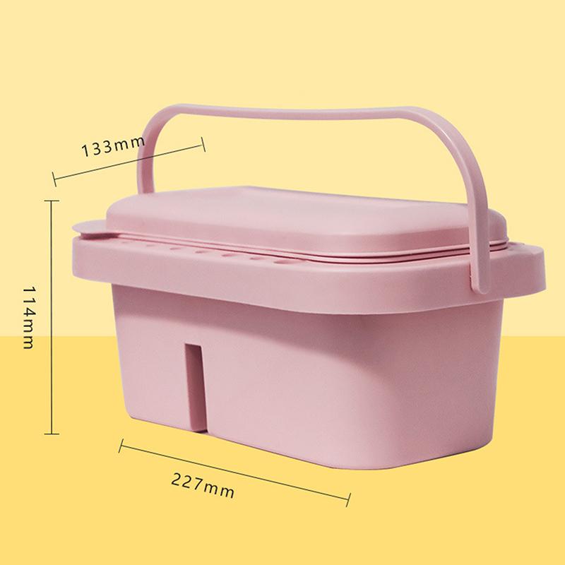 

3 в 1 очиститель для кистей, мойка, многофункциональная щетка для покраски, ведро для мытья инструментов, держатель для раковины, поднос, крышка для палитры розовый