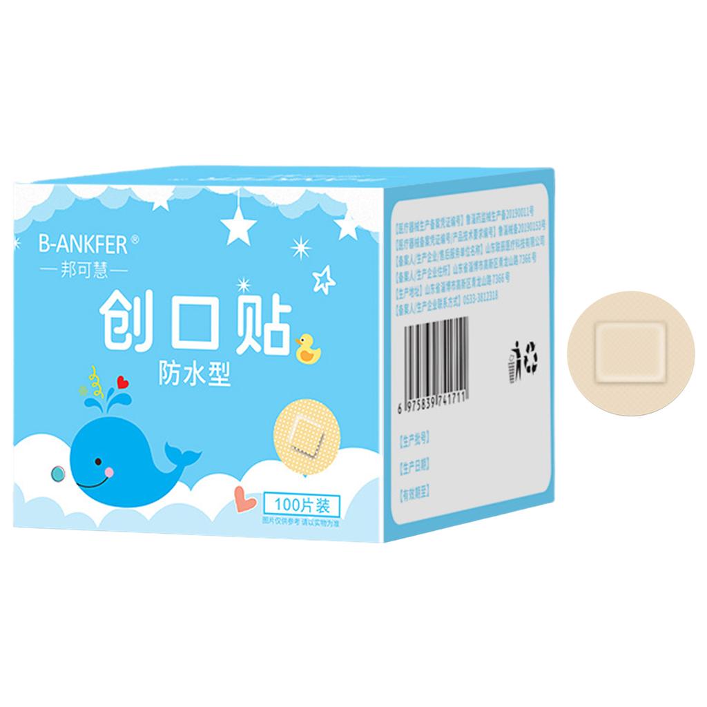 Cute Waterproof Kids Bandages Cartoon Breathable Round Mini Vaccine Wound Plasters for Baby Injection Care 100pcs/20pcs