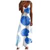 Casual Fashion Women's Sling Slim Fit Slim Long Swing Sleeveless Print Dress