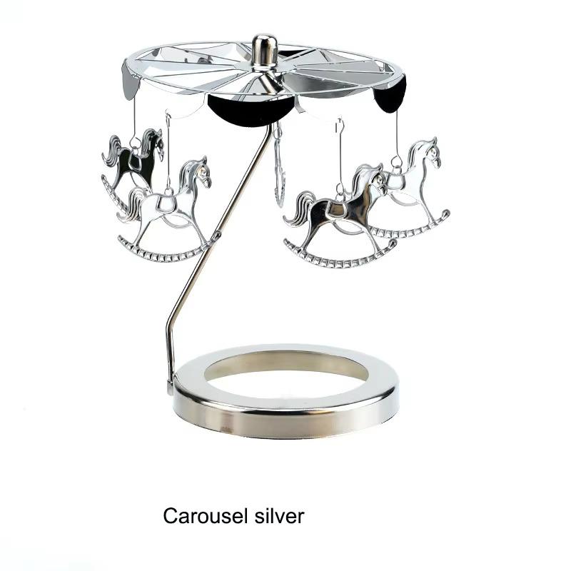 Svícen 1KS Kolotoč Romantický Holčičí Srdce Kůň Lampa Nádoba na Vonnou Svíčku Krev Domácí Dekorace