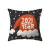 Christmas Theme Cute Santa Claus Print Pattern Cushion Cover Home Living Room Sofa Decoration Pillow Pillow Cover
