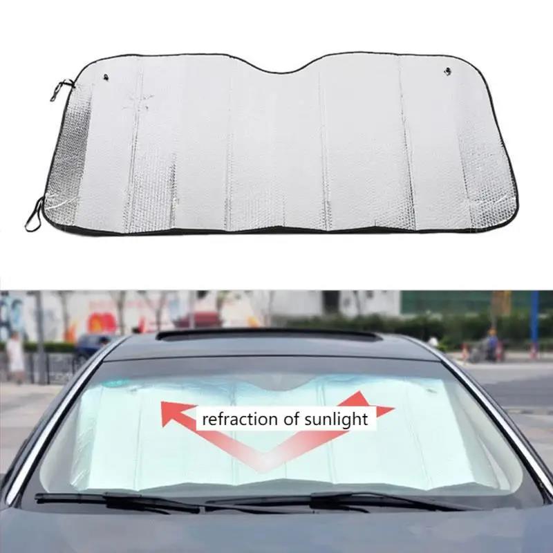 New Car Front Window Sunshade UV Protection Shade Sun Protector Windshield Visor Cover Auto Curtain Sunshade AccessoriesWindshield Sunshades 1