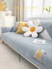 Fashion Vase Embroidery Sofa Towel Thicken Chenille Soft Couch Cover for Sofa Anti-slip Solid Color Sofa Cover for Living Room