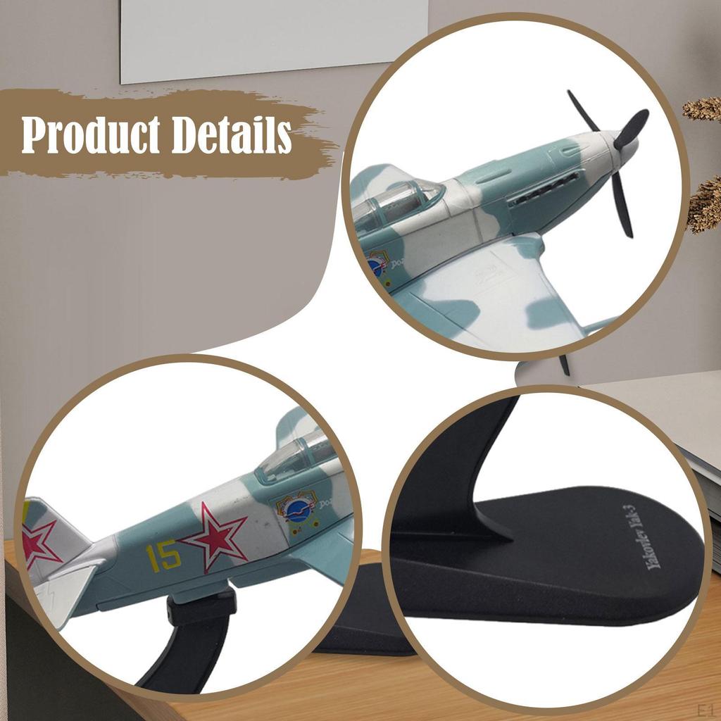 Fighter Jet Display Airplane 1/72 Realistic Toy Aircraft Children for Commemorate Shelves Office