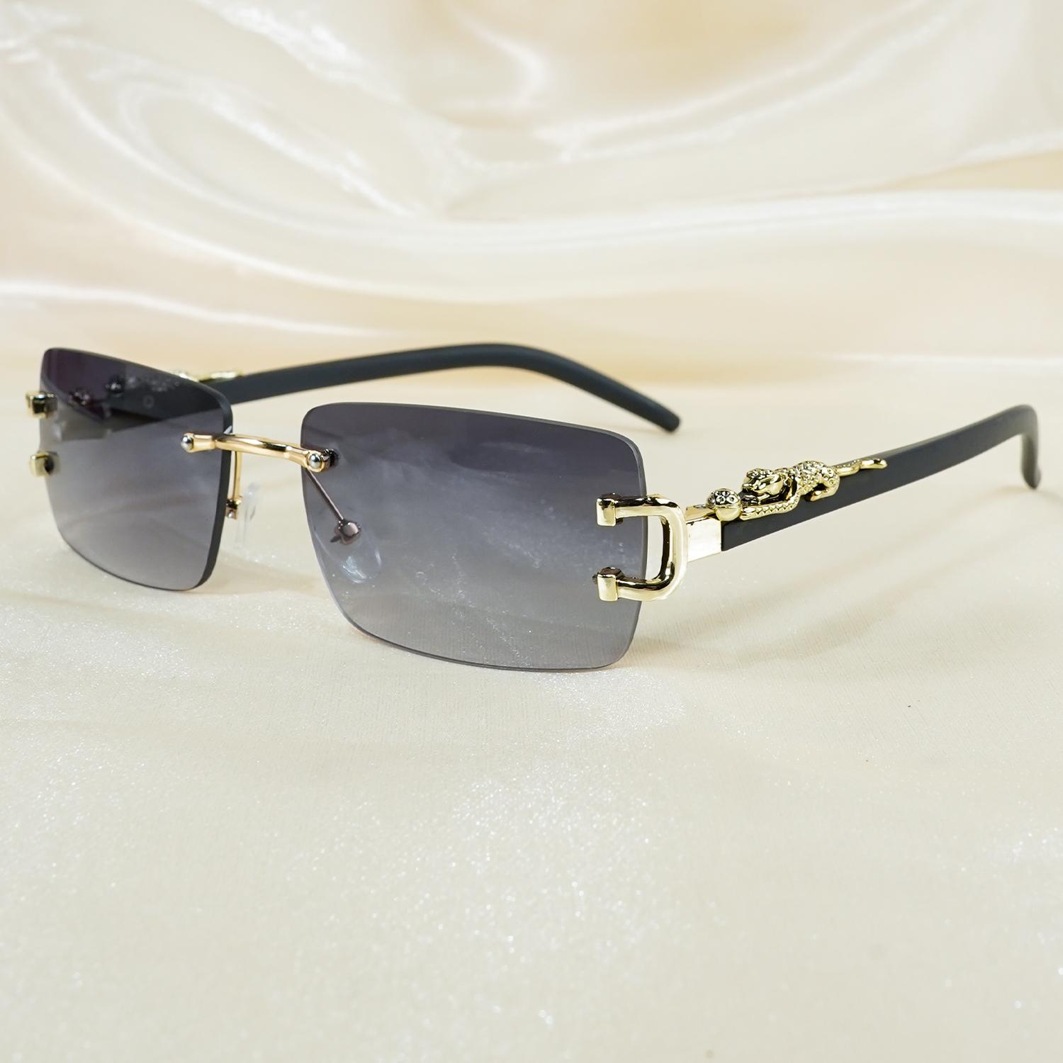 

Квадратные модные солнцезащитные очки без оправы, Идеально подходят для подарков, Подходят для красивых подарков на день рождения, Идеально подходят для украшения Женщины Мужчины