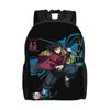 Demon Slayer backpacks Kimetsu no Yaiba Tanjiro Water Breathing Sword Daypack mochila Campus Zipper Closure Rucksack