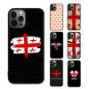 Georgia Flag Mobile Phone Case Cover For iPhone 17 Air 15 16 16e 13 14 12 11 Pro Max Coque For Apple Plus Fundas