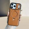 Suitable for iPhone 17 Phone Case Air Apple 17 Pro Max Magnetic Charging Leather Case Anti-drop Stand Business