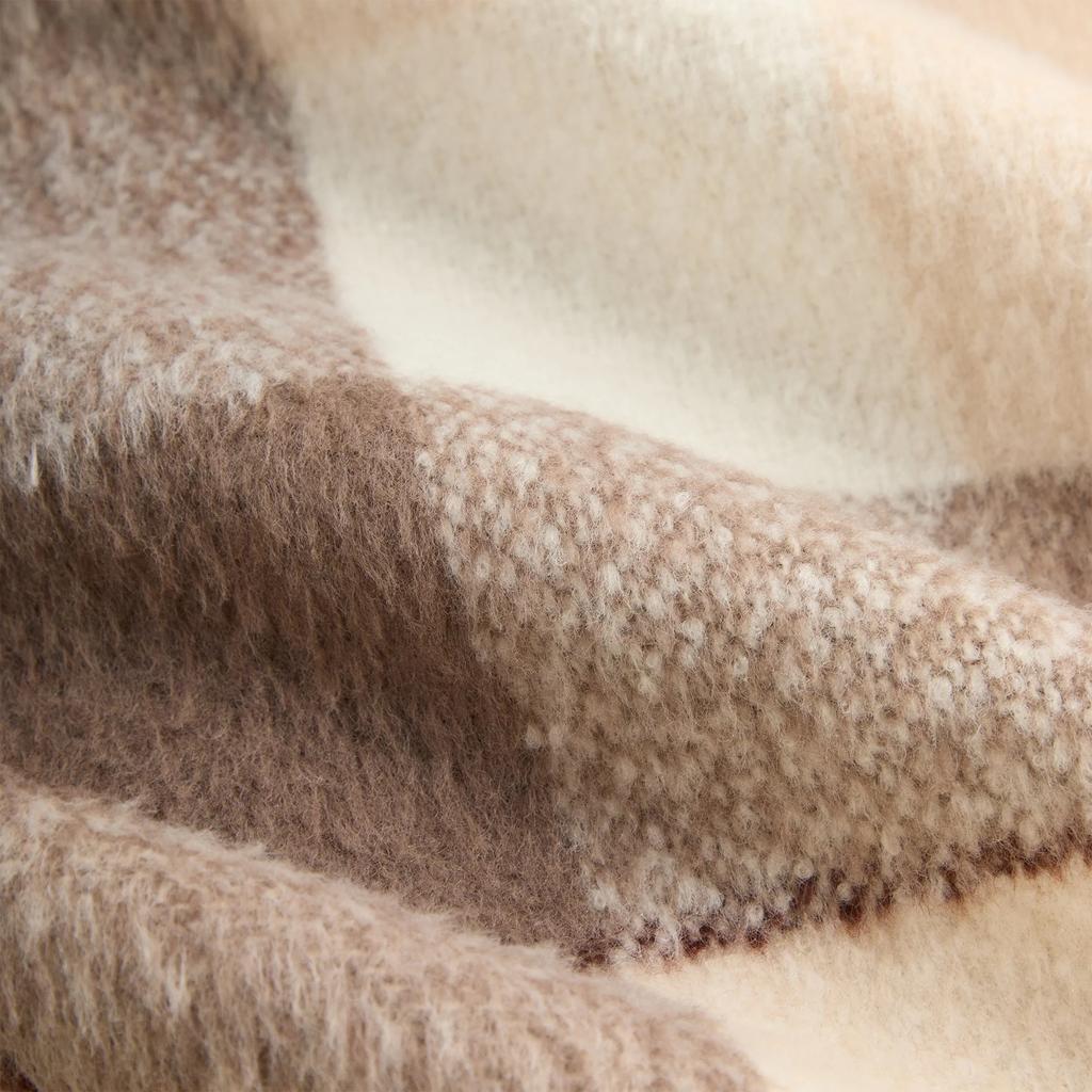 Kith Brushed Plaid Sheridan Shirt Jacket Canvas Men Outerwear Tan KHM011021-210