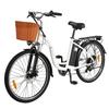 Electric Bike DYU 26" 250W Motor Top Speed 25Km/h 36V 12.5AH Max Range 60Km Load 120kg White C6