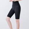 Damen Lange High Waist Schnelltrocknende Schwarze Badehose - Fünf-Punkt Anti-Expositions-Design, Separat Erhältlich