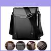 Classic Business Leather Man Bag With Soft Pu Leather And Adjustable Straps