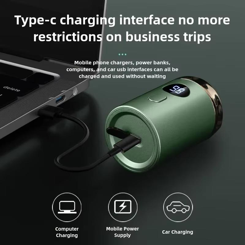 Pánský elektrický mini holicí strojek Dobíjecí Nabíjení typu C Autoportabilní LED digitální displej Mokrý a suchý holicí strojek Muži Ženy Domácí holicí strojek
