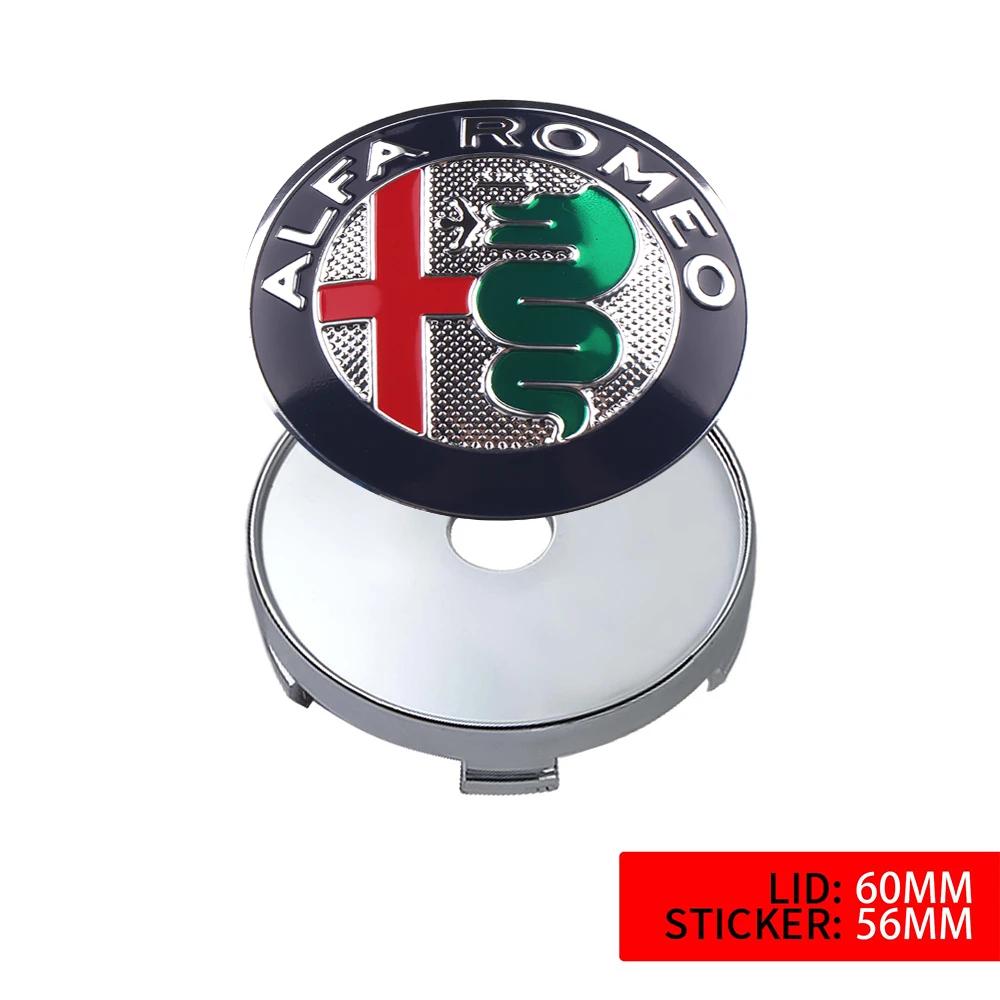 GNLYB1 for 56mm Alfa Romeo Car Wheel Emblem Modified Hub Cap Decoration For Alfa Romeo 159 Giulietta 147 156 Giulia GT 166 Mito Brera