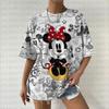 Summer  T Shirt Women  Mickey Mouse Print Female Clothes Top O-neck Ladies  Fashion Streetwear Hip-hop Shirt