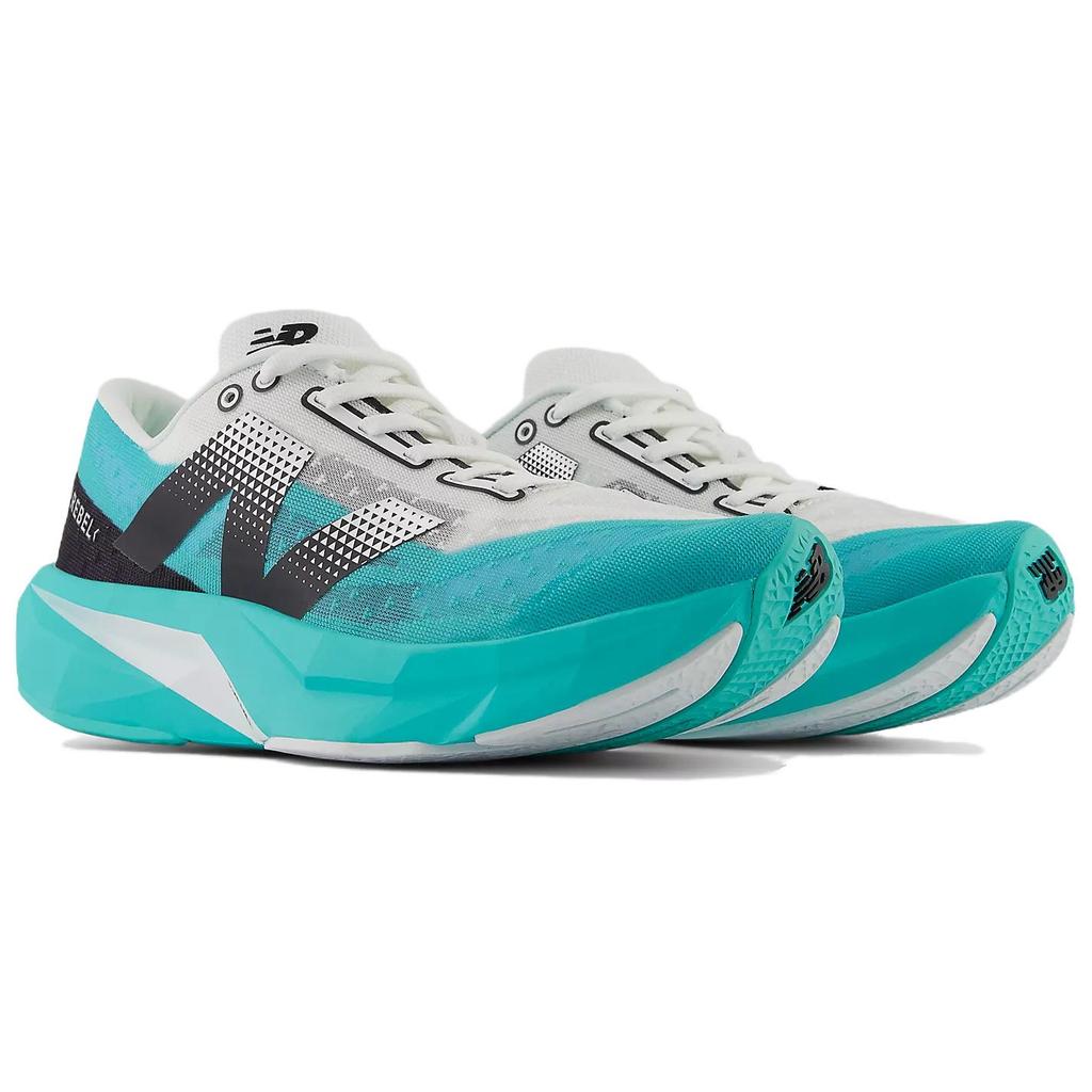 New Balance Women FuelCell Rebel V4 Wide Cyber Jade Black White WFCXCJ4