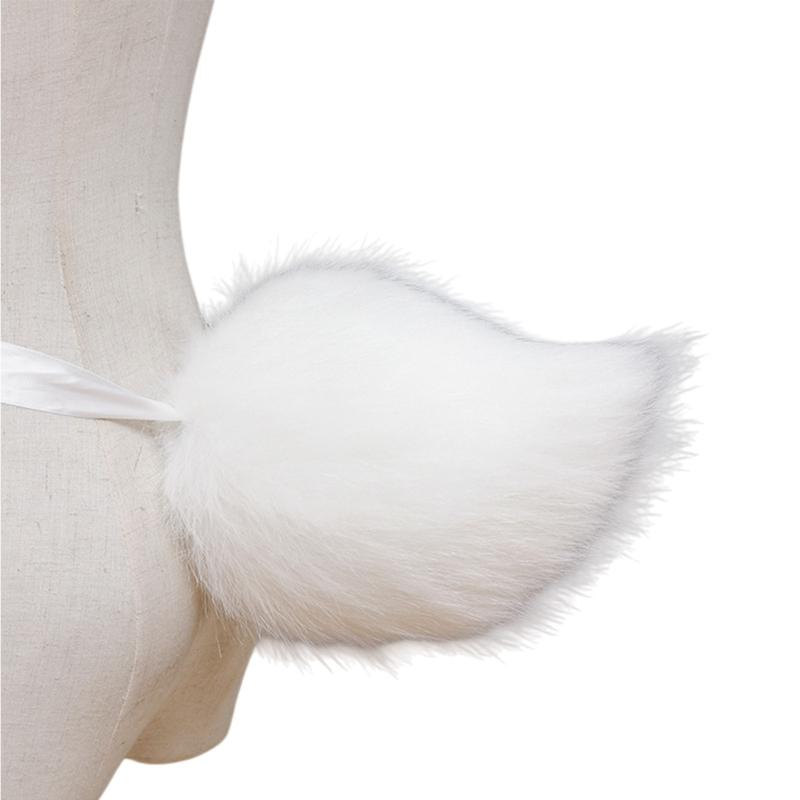 Faux Furs Tail Bunnies Ears Headband Halloween Cosplay Costume Bunnies Ears Hairband Bunnies Tail Bunnies Costumes