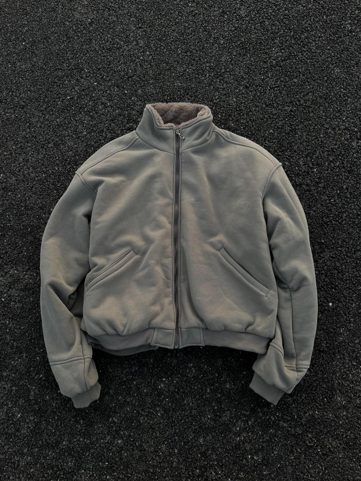 

Мужское пальто оверсайз с флисовой подкладкой: Плотный, Плюшевый, Со спущенным плечом, Минималистичный, Бунтарское Зимнее Тепло. XXL зеленые хаки