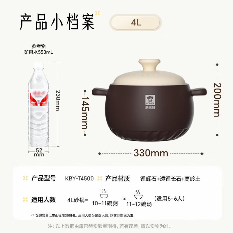 Kangbah Yue Xiang Series Ceramic Deep Soup Pot