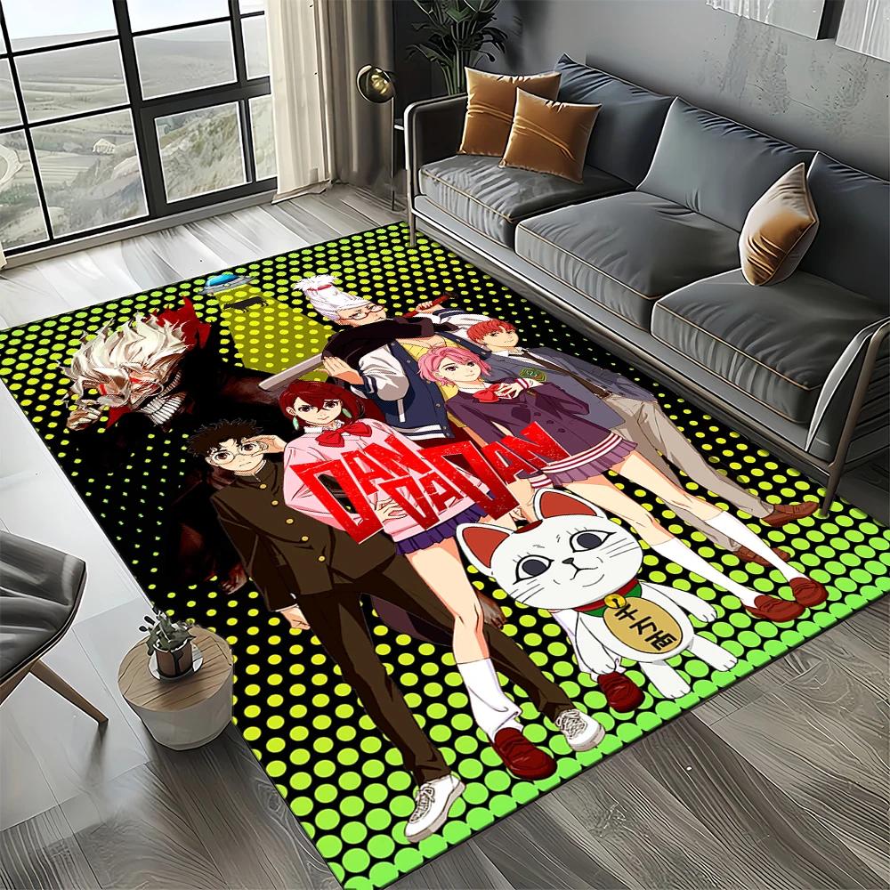 2025 New Style DAN DA DAN Anime Cartoon Carpet Rug for Living Room Bedroom Home Sofa Decoration,Kid Play Non-slip Floor Mat Gift