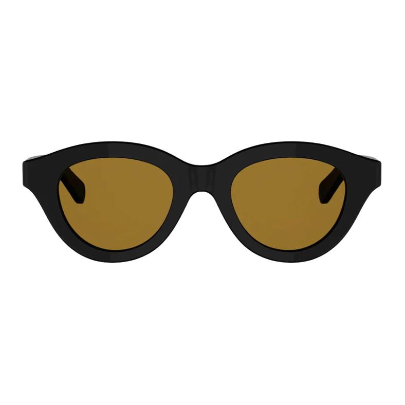 Celine Logo Design Acetate Oval Sunglasses Unisex sunglasses Black CL40338F01J