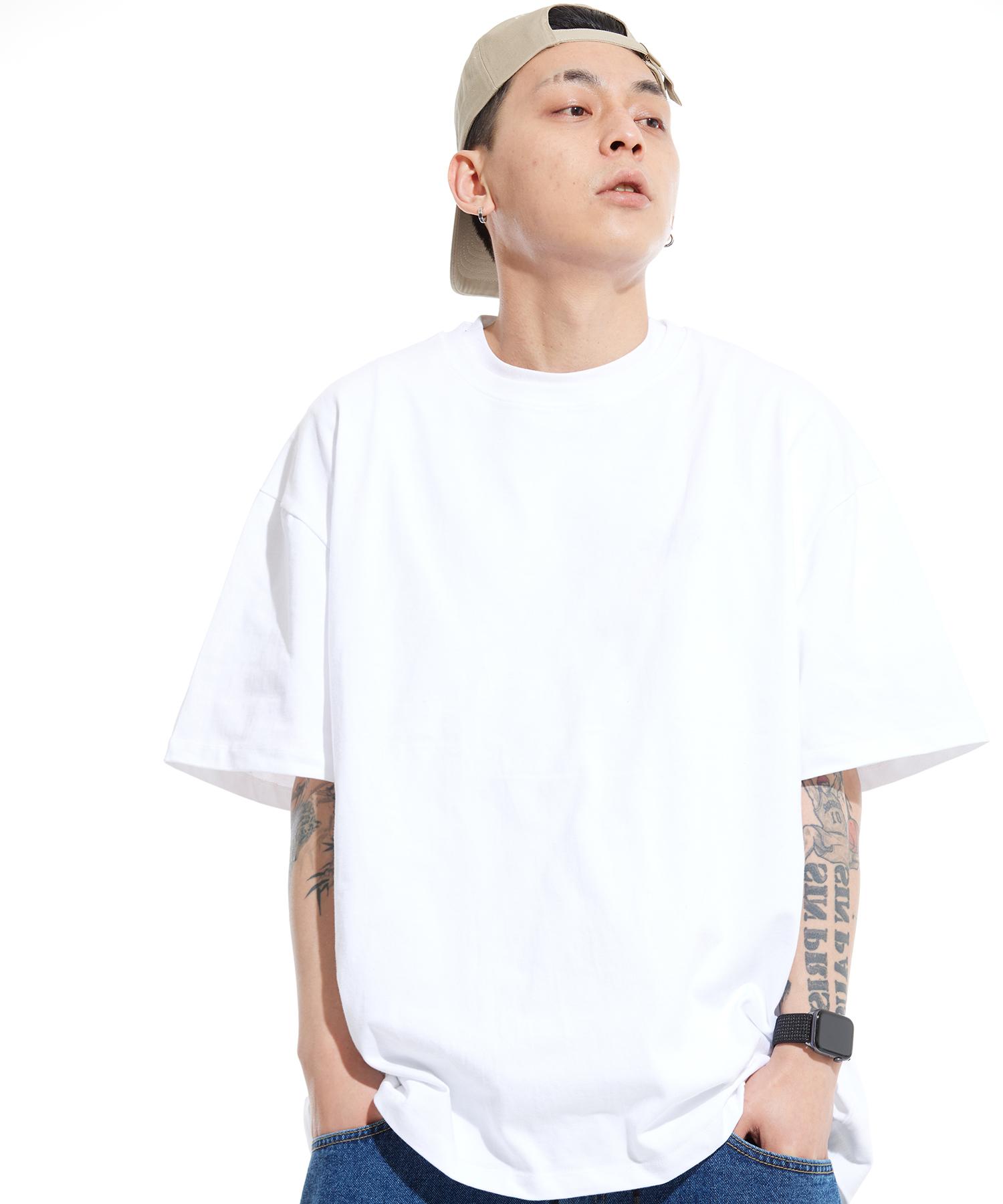 Sturf Solid Loose Fit Heavy Short Sleeve Tee White M