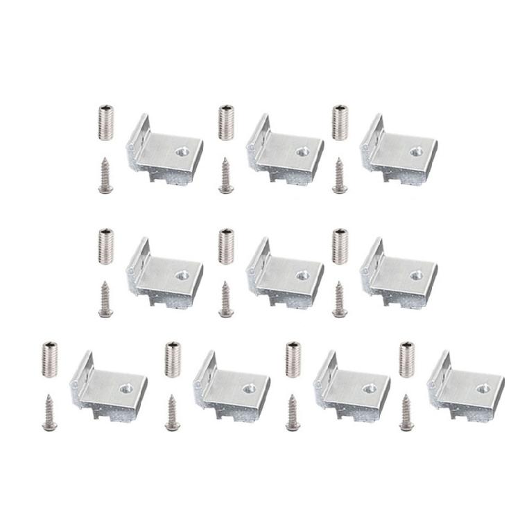 10lots Aluminum Alloys Shelf Supports Compatibility with 202 3030 4040 Profiles Light Weight and Strong Corner Fitting