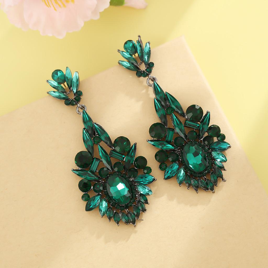 Geometric Alloy Drop Earrings For Women Fashion Statement Party Jewelry