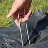 Agrafes de jardin en U, piquets de clôture robustes, piquets de gazon, piquets de paysage galvanisés pour maintenir les pelouses, clous de sol pour barrière