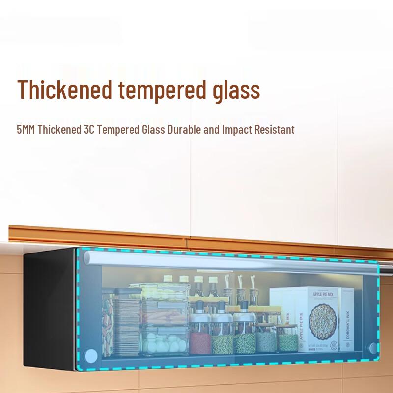 Under-Cabinet Pull-Down Spice Rack with Sensor Light