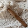 8Pcs Bamboo Crochet Hooks Set Small Lace Crochet Needles 1.0-2.75mm Knitting Needles Handle Weave Yarn Sewing Tools
