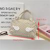 Cute Polka Dot Wings Handbag Cosmetic Bag Large-Capacity Portable Travel Toiletry Bag Organizing Storage Bag Schoolbag Girl Gift