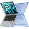 For Macbook Air 15 inch (2025)/(2024) A3114 M3/(2023) M2 A2941 PC+TPU Laptop Case Heat Dissipation Kickstand Non-Slip Notebook Cover