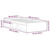 VidaXL Cadre de lit sans matelas vieux bois 90x200 cm bois ingénierie, meuble de chambre, sommier,, lit, lit simple 3328814