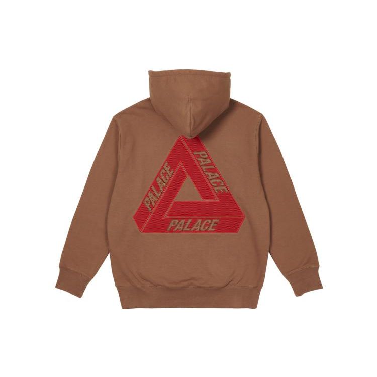 Palace Tri-Mesh Hood Tan Unisex Tops P21CS147